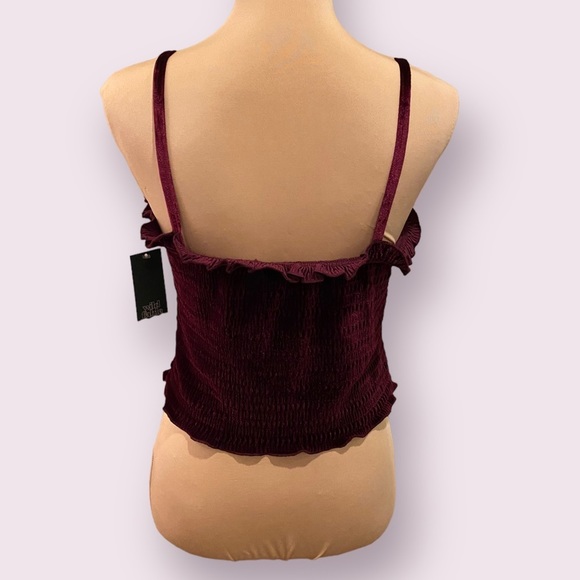Wild Fable | Women’s |  Velvet Burgundy Top | Size: Medium - Picture 3 of 5